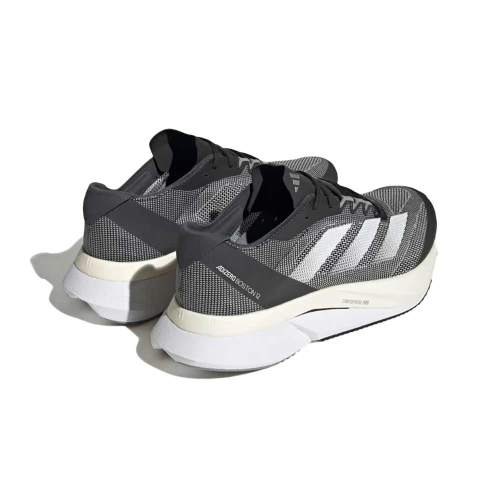 ADIDAS Men's Adizero Boston 12 Running Shoe - Core Black/FTWR White/Carbon - Regular (D) - Image 4