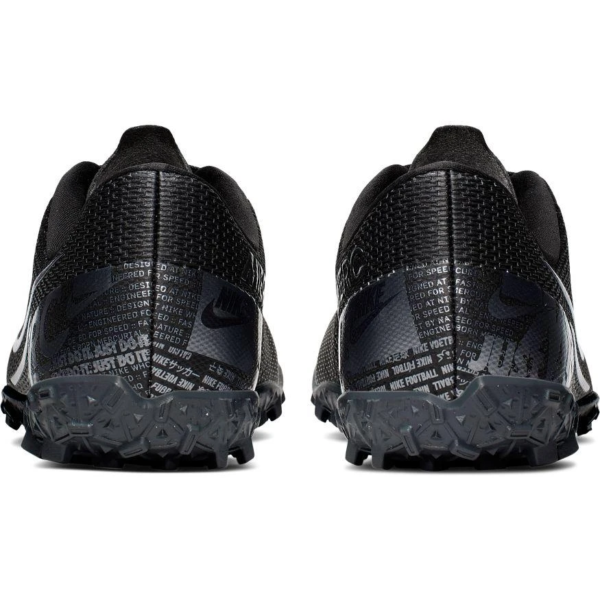 Nike Jr. Mercurial Vapor 13 Academy TF Soccer Cleat - Black/Cool Grey/Metallic Cool Grey - Image 4