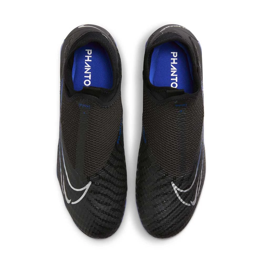 Nike Phantom GX Academy Dynamic Fit MG Soccer Cleat - Black/Chrome-Hyper Royal- Regular (D) - Image 4