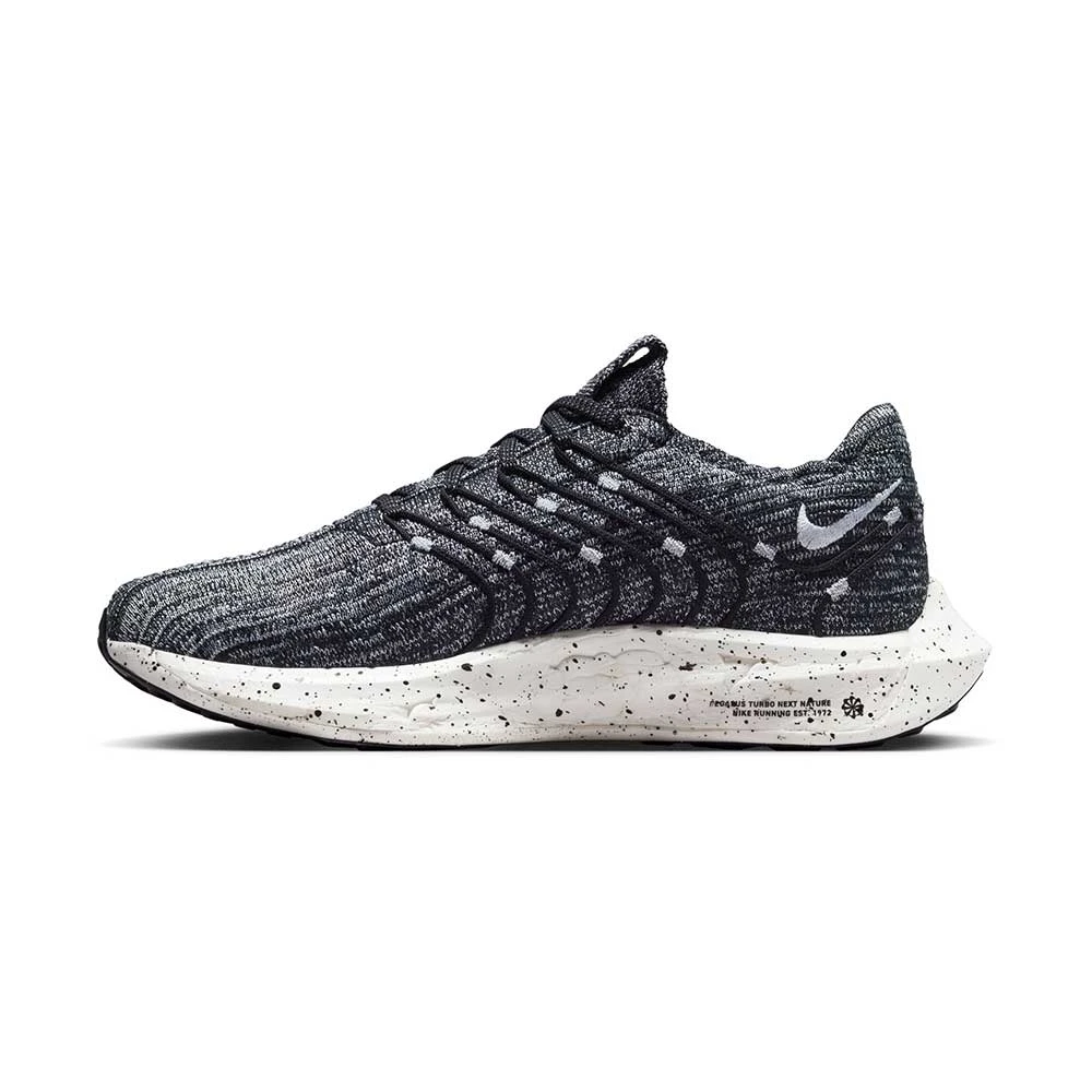 Nike Women's Pegasus Turbo Next Nature Running Shoe - Black/White - Regular (B) - Image 2