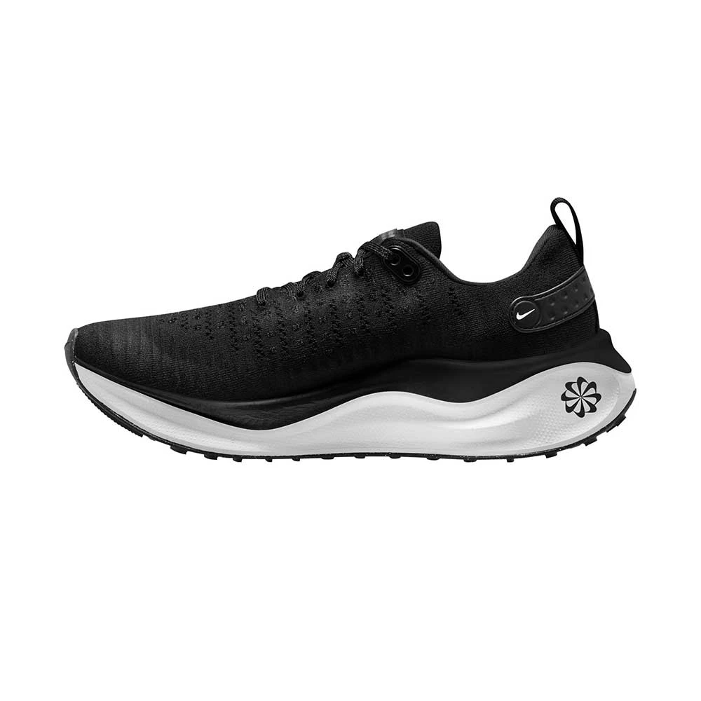 Women's Nike React Infinity Run Flyknit 4 Running Shoe - Black/White-Dark Grey- Regular (B) - Image 2