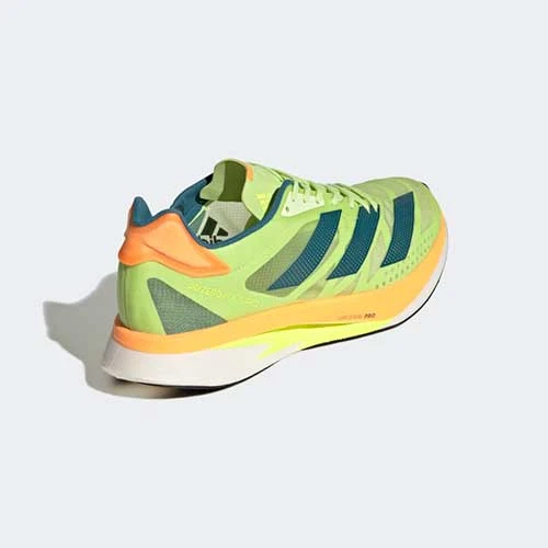 ADIDAS Unisex ADIZERO Adios Pro 2 - Pulse Lime/Real Teal/Flash Orange-Regular (D) - Image 3