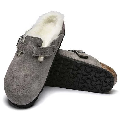 Birkenstock Boston Shearling - Stone - Regular/Wide - Image 4