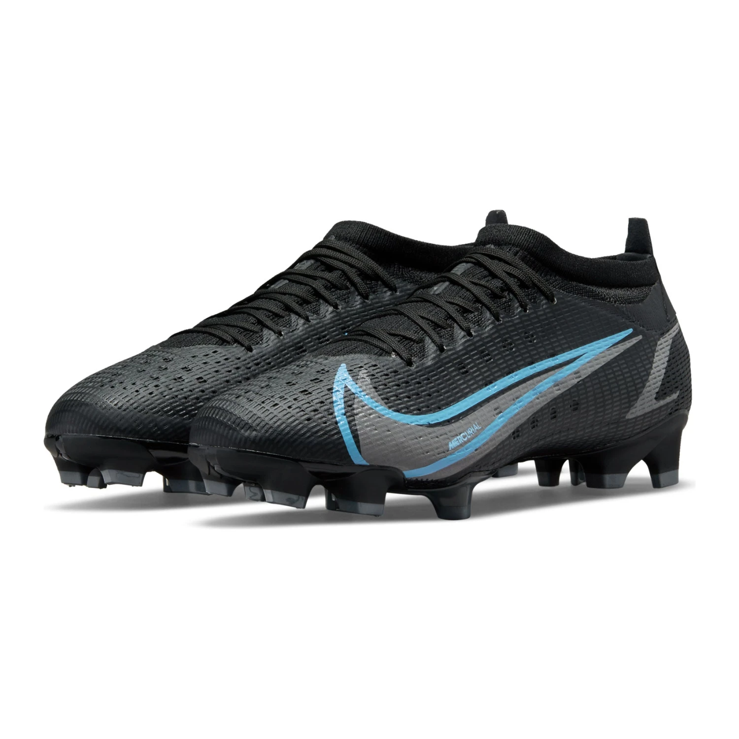 Nike Unisex Mercurial Vapor 14 Pro FG Soccer Shoe - Black/Black/Iron Grey - Regular (D) - Image 6