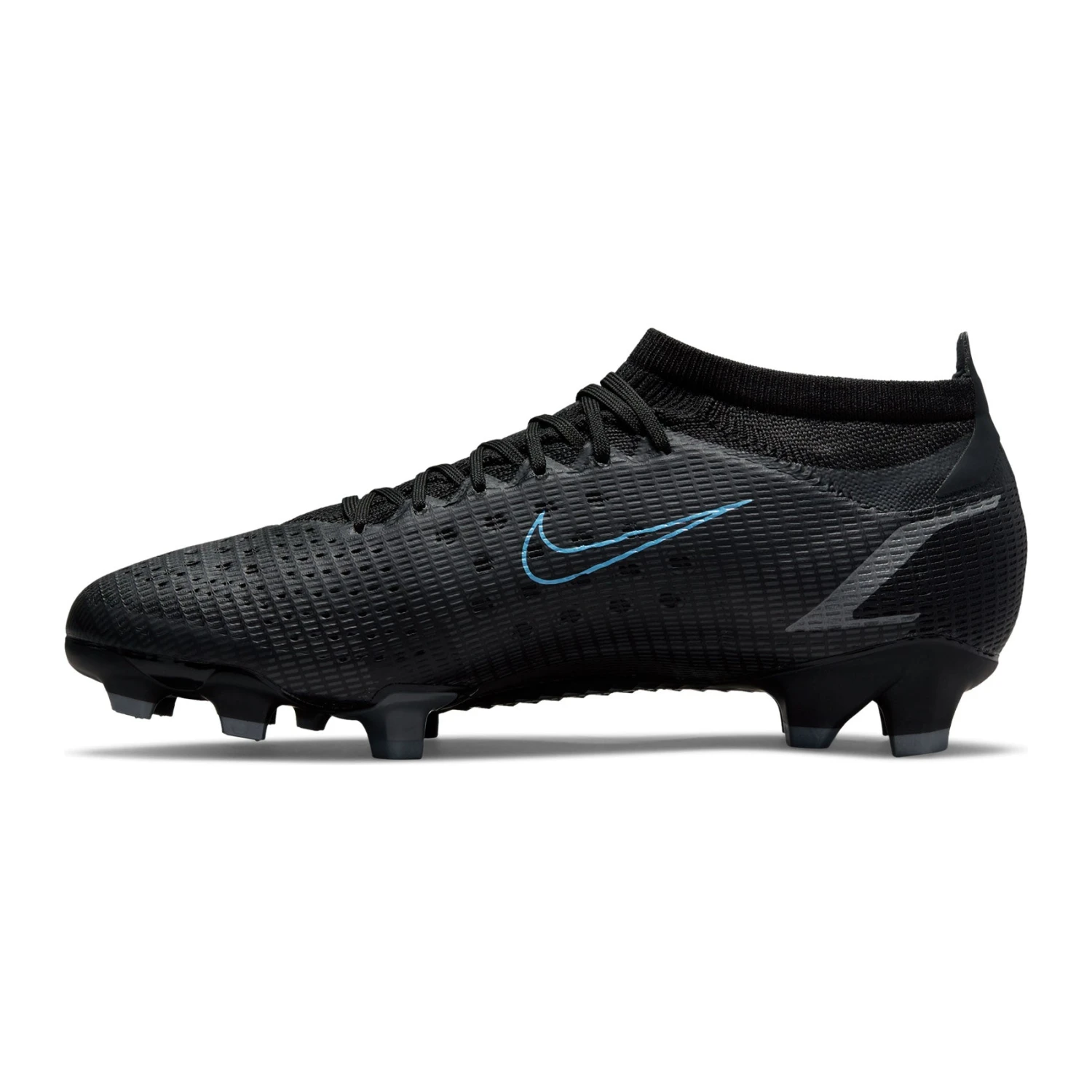 Nike Unisex Mercurial Vapor 14 Pro FG Soccer Shoe - Black/Black/Iron Grey - Regular (D) - Image 2