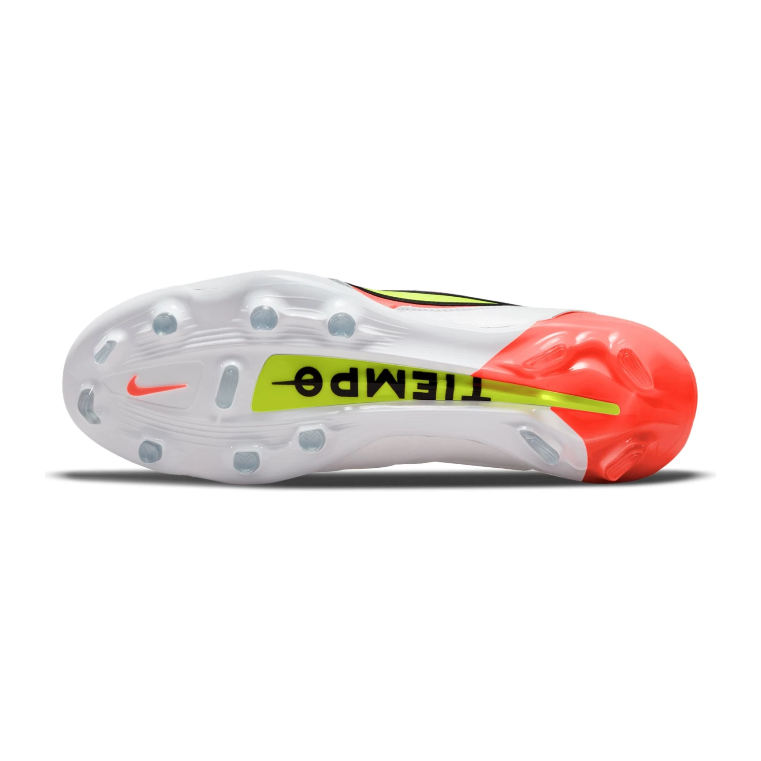 Nike Unisex Tiempo Legend 9 Elite FG Soccer Shoe - White/Volt/Bright Crimson - Regular (D) - Image 3