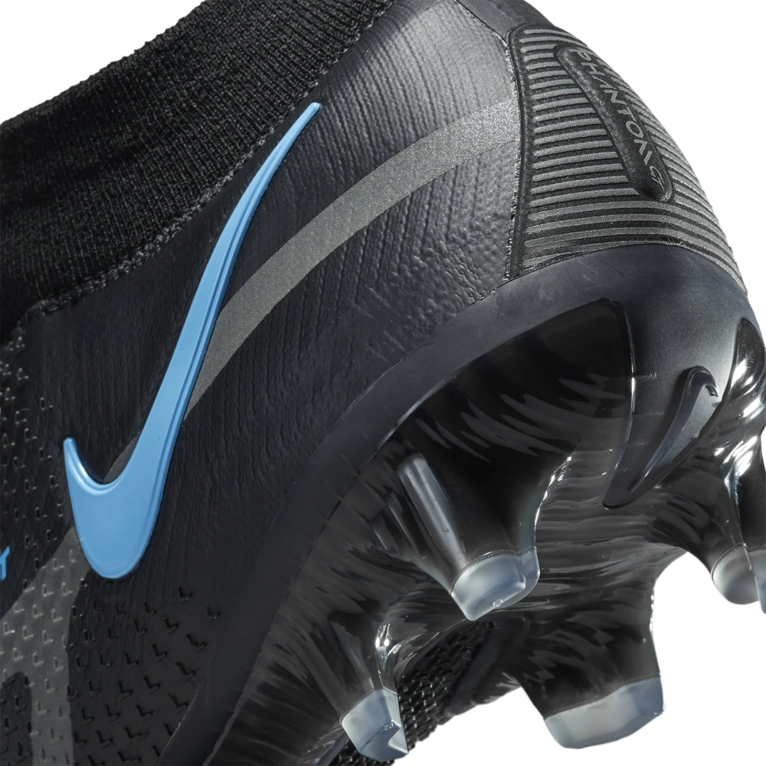 Nike Unisex Phantom GT2 Elite FG Soccer Shoe - Black/Black/Iron Grey - Image 9