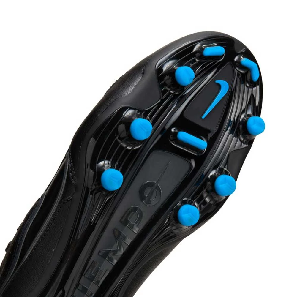 Unisex Nike Tiempo Legend 9 Pro FG Soccer Shoe - Black/Dk Smoke Grey - Image 4