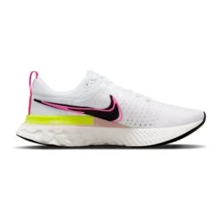Nike Men's React Infinity Run FlyKnit 2 - White/Black/Sail/Pink Blast - Regular (D)
