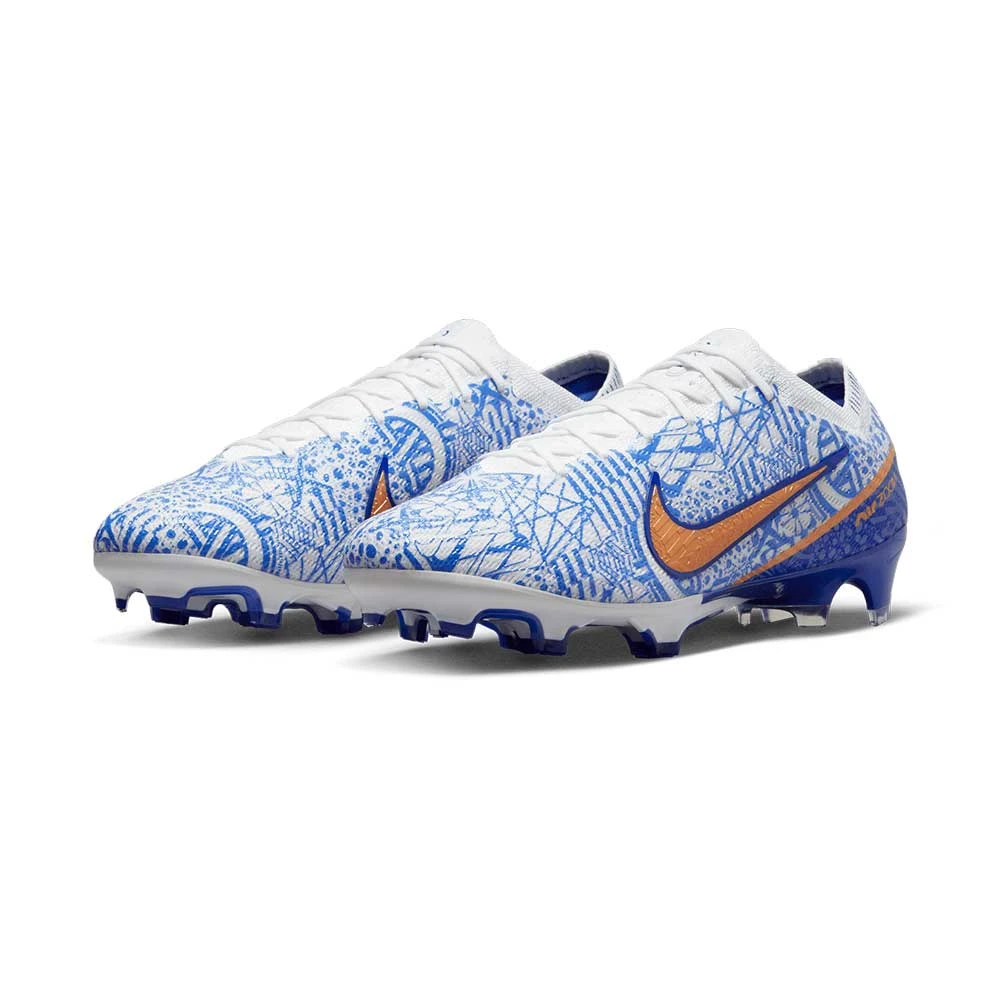 Unisex Nike Mercurial Zoom Vapor 15 Elite CR7 FG Soccer Shoe - White/Metallic Copper - Regular (D) - Image 4
