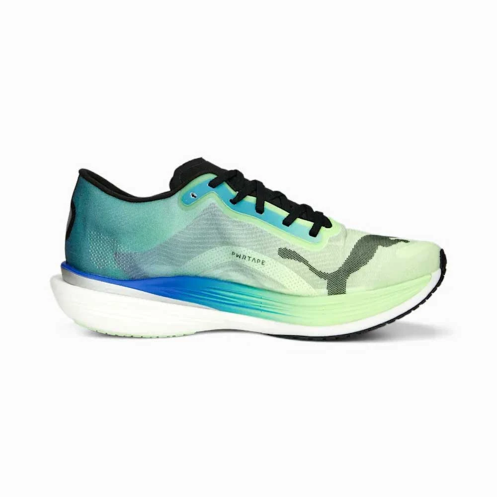 Men's Deviate Nitro Elite 2 Running Shoe- Fizzy Lime/Royal Sapphire/PUMA Black- Regular (D) - Image 2