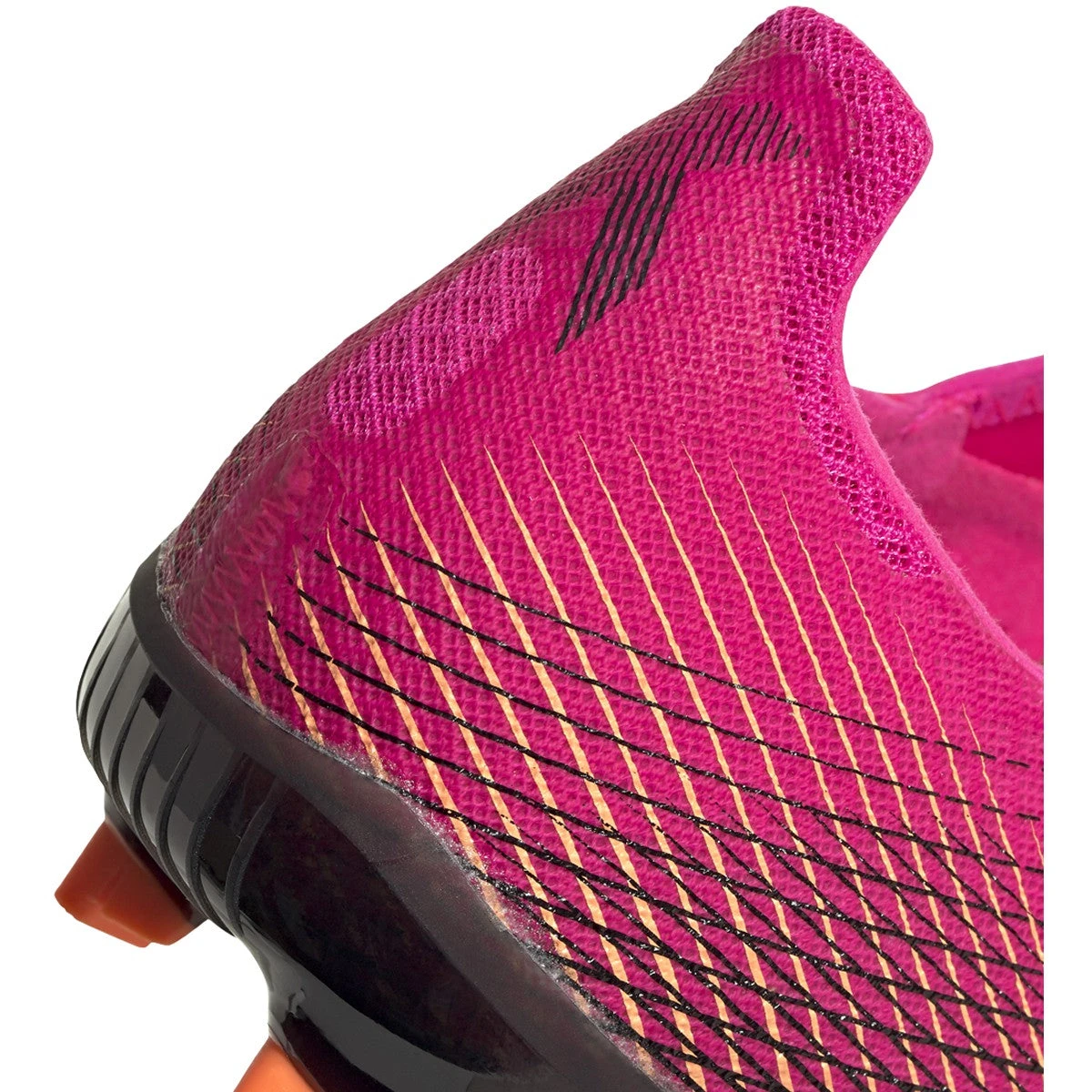 ADIDAS Unisex X Ghosted .2 FG Soccer Shoes - Shock Pink/Core Black/Screaming Orange - Image 5
