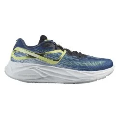 Salomon Men's Aero Blaze Running Shoe- Blue Ashes/Sunny Lime/Dark Sapphire- Regular (D)