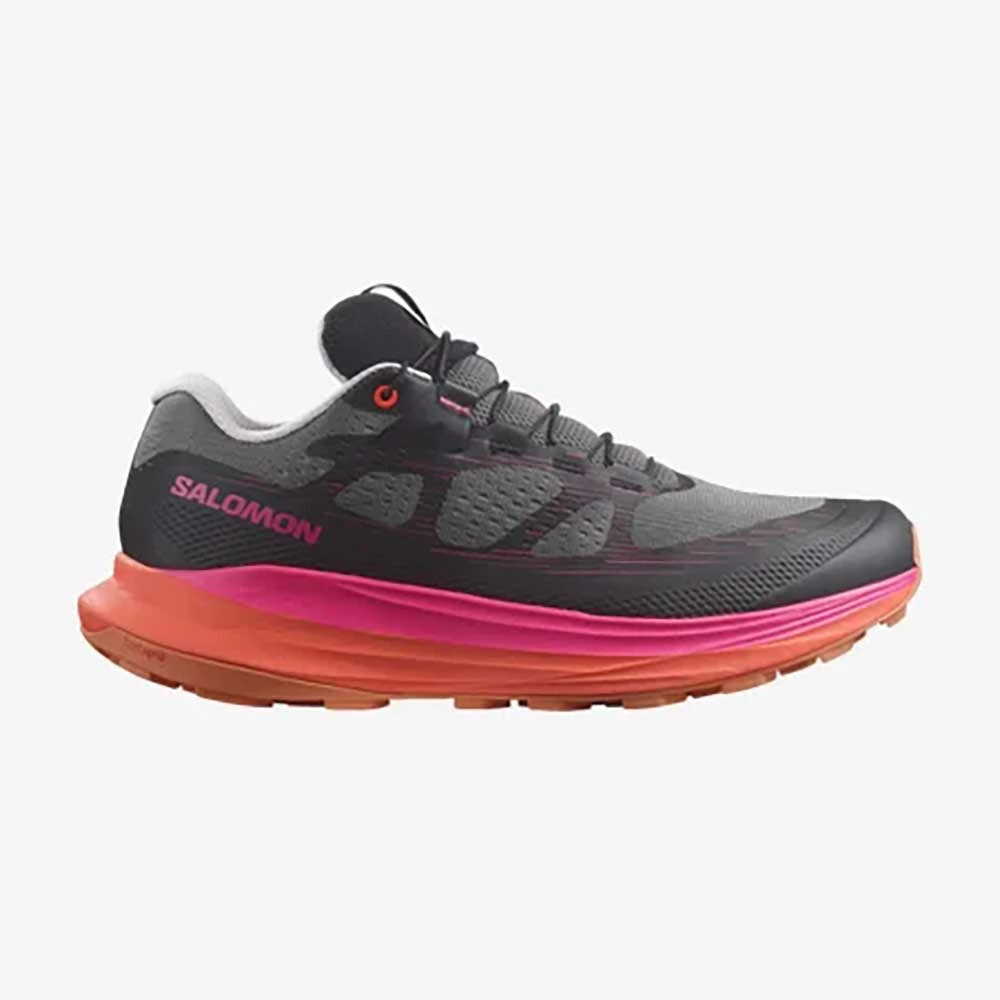 Salomon Women's Ultra Glide 2 Trail Running Shoe - Plum Kitten/Black/Pink Glo - Regular (B)