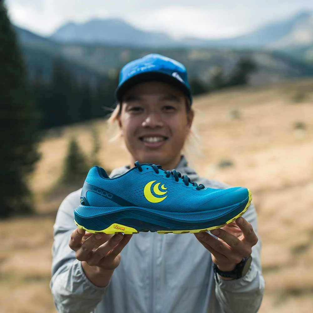 Topo Athletic Men's Ultraventure 3 Trail Shoe- Blue/Lime- Regular (D) - Image 7