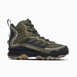 Merrell Men's Moab Speed Thermo Mid Waterproof Hiking Boot - Olive - Regular (D)