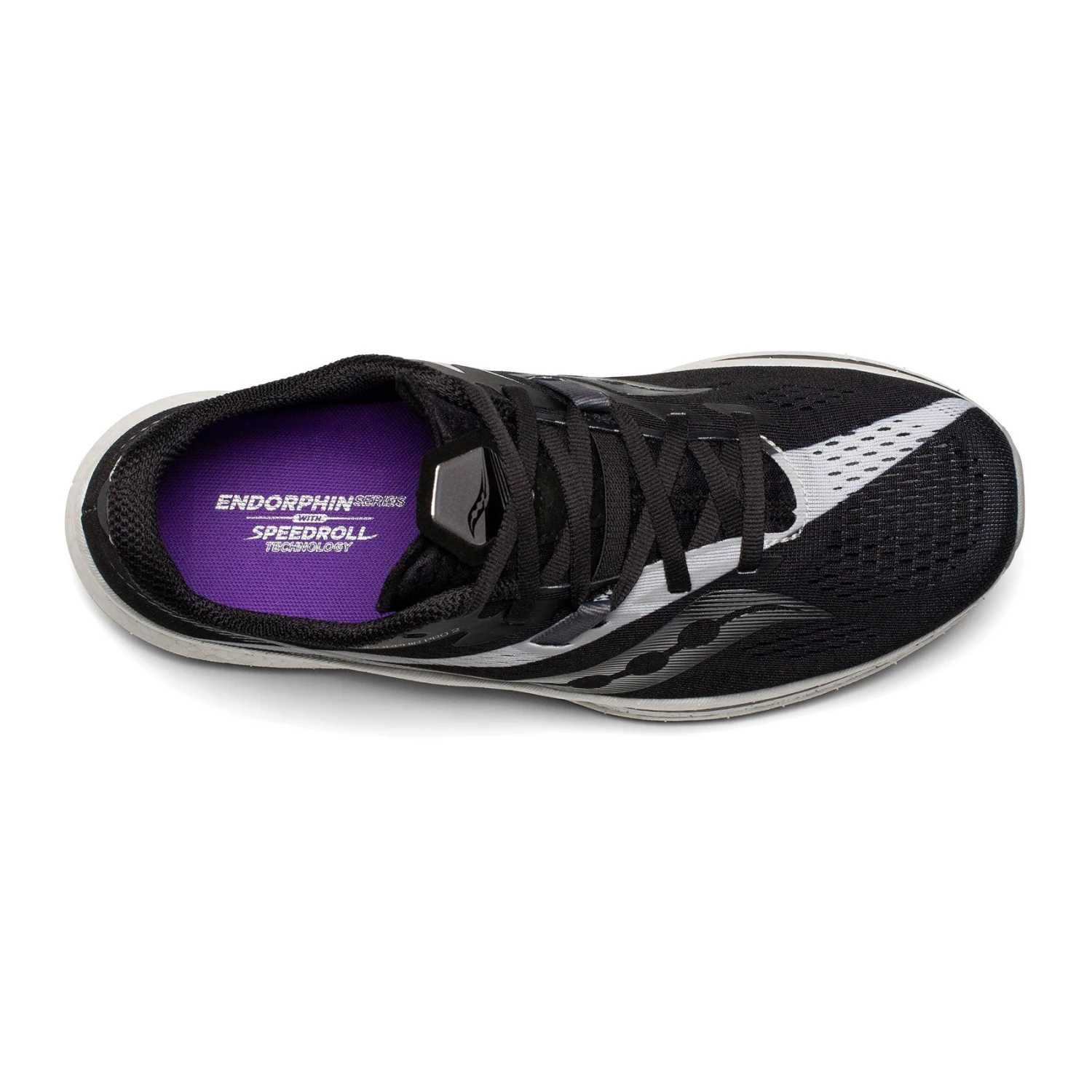 Saucony Women's Endorphin Pro 2 Racing Shoe - Black/White - Regular (B) - Image 3