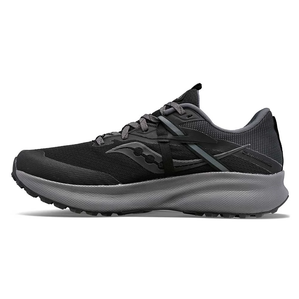 Saucony Men's Ride 15 Tr Gtx Trail Shoe - Black/Charcoal - Image 3