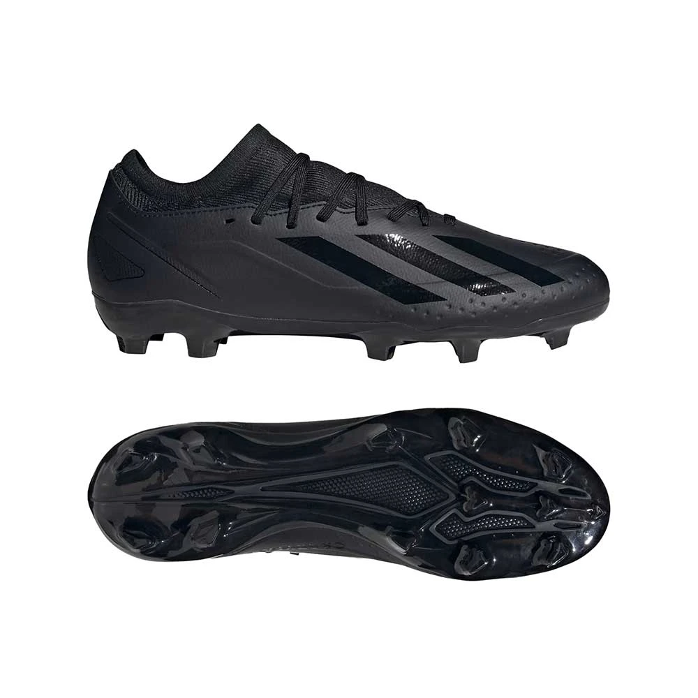 ADIDAS Men's X CRAZYFAST.3 FG Soccer Shoe - Core Black,Core Black,Core Black - Regular (D) - Image 3