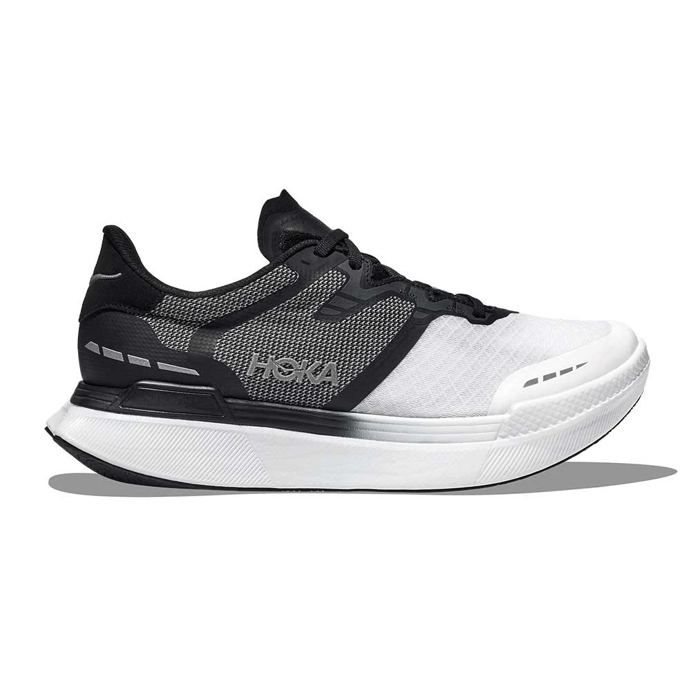 Hoka Unisex Transport X Running Shoe - Black/White- Regular (D)