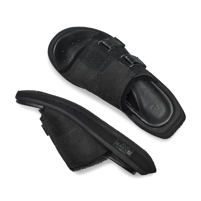 Women's KO-Z Slide Sandal - Black/Dark Grey- Regular (B) - Image 6